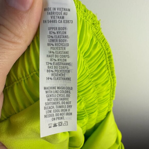 Aerie Offline Hot Stuff Romper NWT Neon Lime Green Size XL Tennis Pickleball - Picture 9 of 10